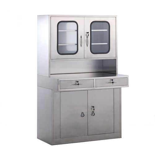 Hospital cupboard - G-13 - Hebei Pukang Medical Instruments - with shelf / with drawer / with door
