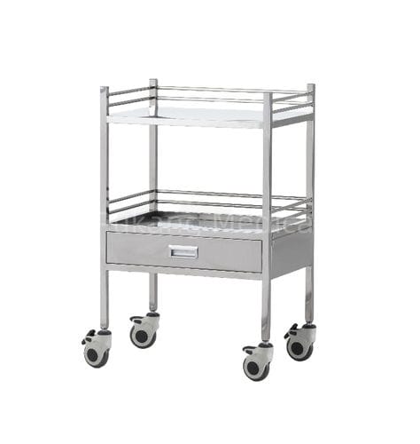 Medical trolley - F-80 - Hebei Pukang Medical Instruments - for instruments / transport / stainless steel