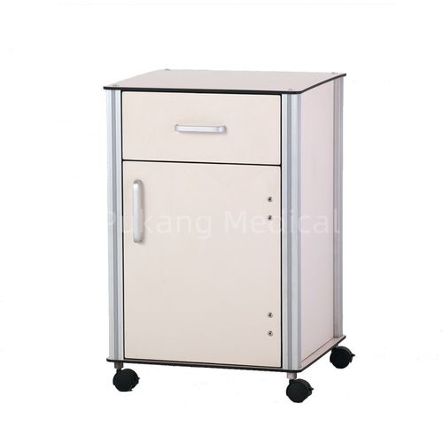 Bedside cabinet on casters - D-13 - Hebei Pukang Medical Instruments - with drawers