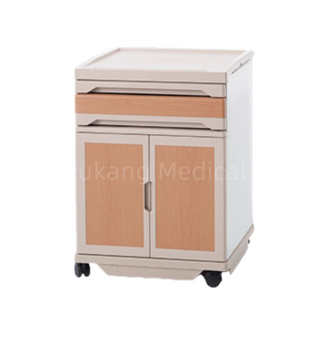Bedside cabinet on casters - D-19 - Hebei Pukang Medical Instruments - with drawers