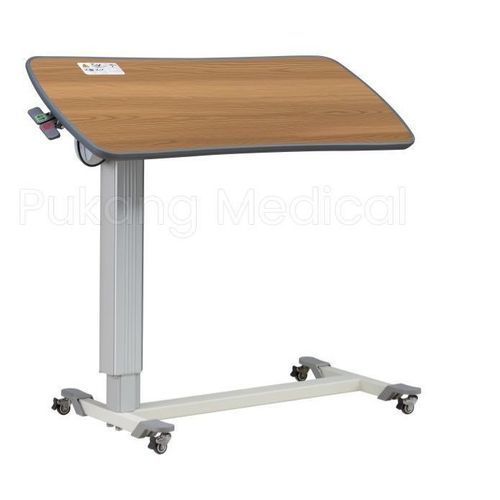 Overbed table on castors - T-34 - Hebei Pukang Medical Instruments - height-adjustable