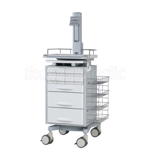 Pharmaceutical product workstation - F-03 - Hebei Pukang Medical Instruments - nursing care / with drawers / on casters