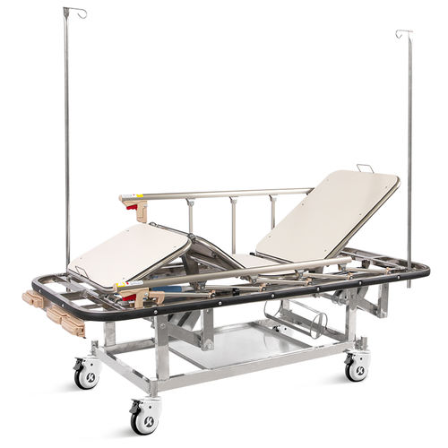 Patient transfer stretcher trolley - SKB037(C)  - Jiangsu Saikang Medical Equipment - emergency / transfer / manual