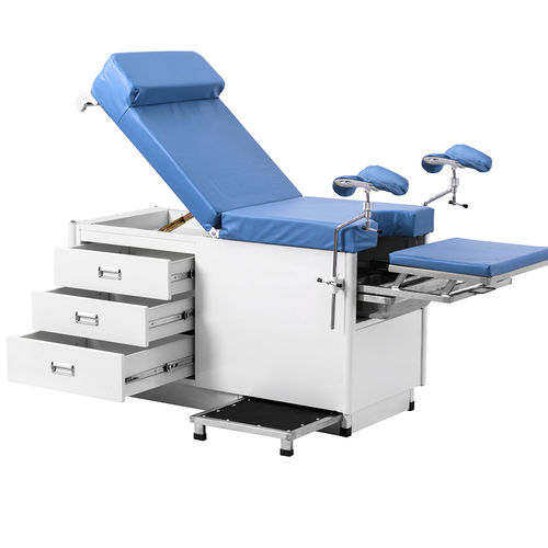 Gynecological examination table - A048 - Jiangsu Saikang Medical Equipment - manual / with adjustable backrest / fixed-height