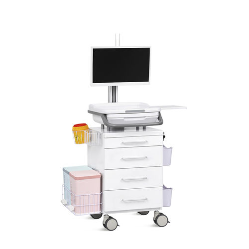 Medical computer trolley - SKR-R01 - Jiangsu Saikang Medical Equipment - for laptop / tablet / accessories
