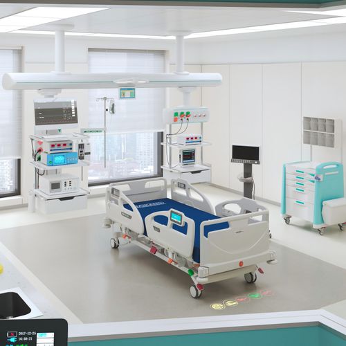 Hospital bed - C8c - Jiangsu Saikang Medical Equipment - electric / height-adjustable / Trendelenburg
