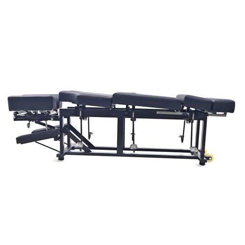 Mechanical chiropractic table - SK-PB018 - Jiangsu Saikang Medical Equipment - on casters / with headrest / with armrests