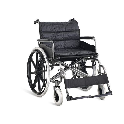 Manual wheelchair - SKE697 - Jiangsu Saikang Medical Equipment - bariatric / indoor / folding