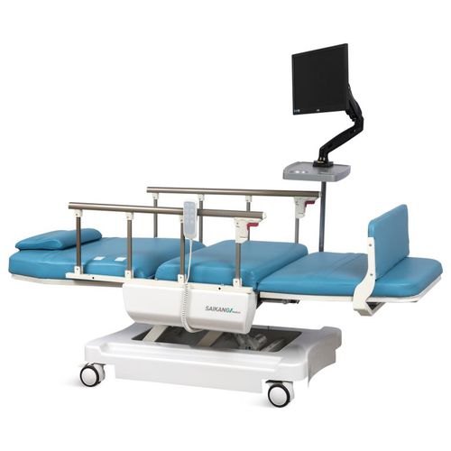 Electric hemodialysis chair - SKE-188A - Jiangsu Saikang Medical Equipment - ergonomic / height-adjustable / with adjustable backrest