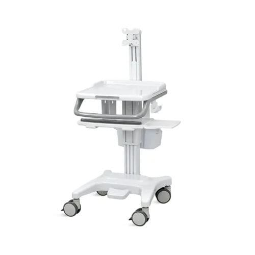 Point-of-care computer cart - SKR-R07 - Jiangsu Saikang Medical Equipment - with drawer / height-adjustable