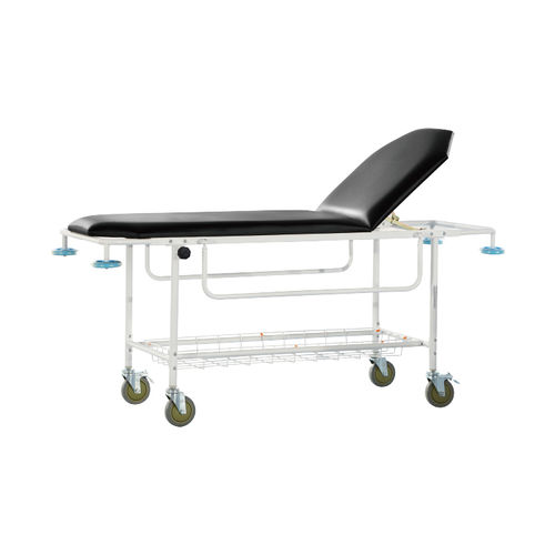 Transport stretcher trolley - YFTC-J2A(I) - Jiangsu Yongfa Medical Equipment Technology - manual / with adjustable backrest / with side rails