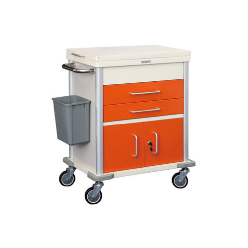 Emergency trolley - YFN-002 - Jiangsu Yongfa Medical Equipment Technology - medical / for general purposes / plastic