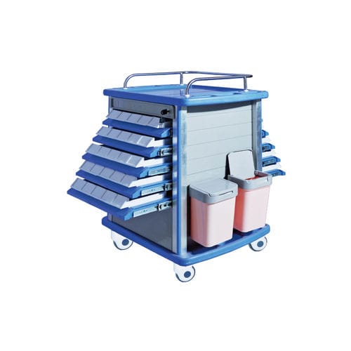 Medicine trolley - YFM-P01 - Jiangsu Yongfa Medical Equipment Technology - medicine distribution / storage / stainless steel
