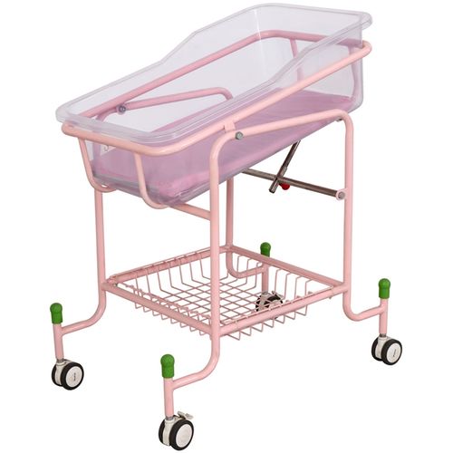 Trendelenburg hospital bassinet - YFY028L - Jiangsu Yongfa Medical Equipment Technology - with storage unit / transparent
