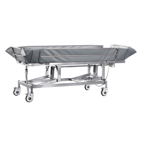 Transfer mortuary trolley - YFD102L - Jiangsu Yongfa Medical Equipment Technology - hydraulic / stainless steel / height-adjustable