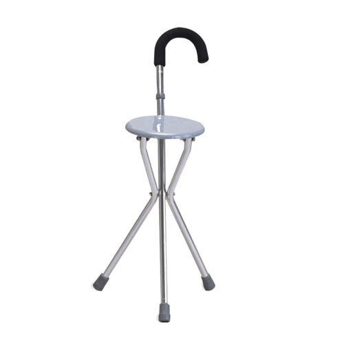 Tripod walking stick - YF-WS06 - Jiangsu Yongfa Medical Equipment Technology - with seat