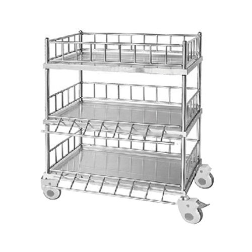 Stainless steel trolley - YFQ-T31 - Jiangsu Yongfa Medical Equipment Technology - with shelf / mobile