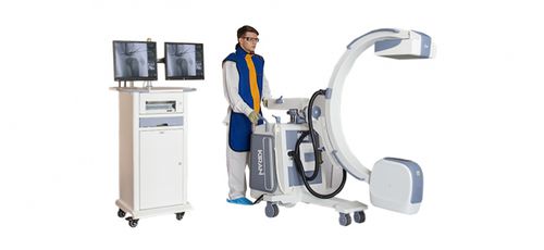 Mobile C-arm - Trivitron Healthcare - with flat panel detector / with video column