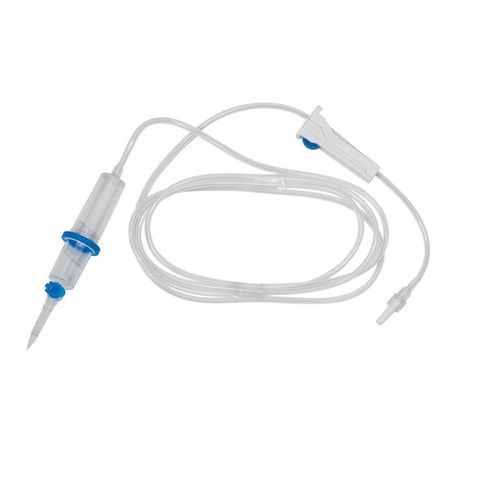 PVC infusion set - Lars Medicare Pvt Ltd. - with particle contamination filter / with stopcock / with drip chamber