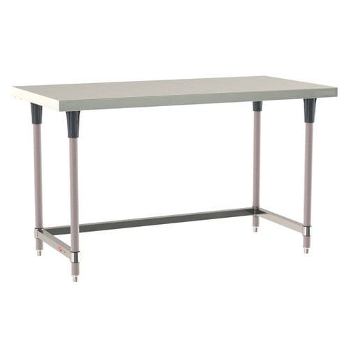 Work table - TableWorx - InterMetro - stationary / stainless steel / mobile