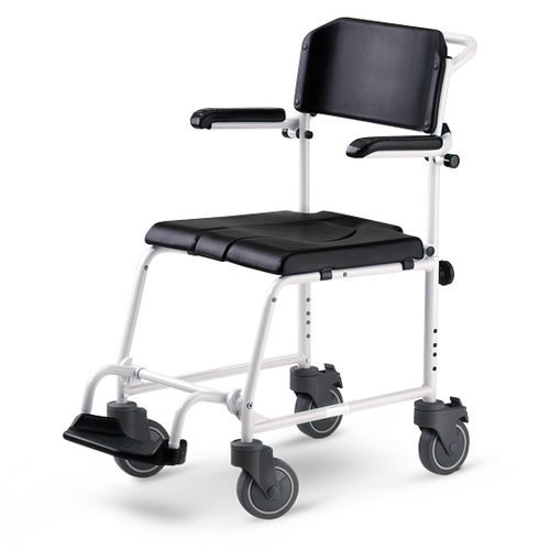 Shower chair with armrests - McWet 5" - Meyra - with cutout seat / with backrest / hanging