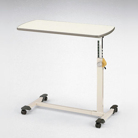 Overbed table on casters - KF-282 Series - PARAMOUNT BED - height-adjustable / manually operated