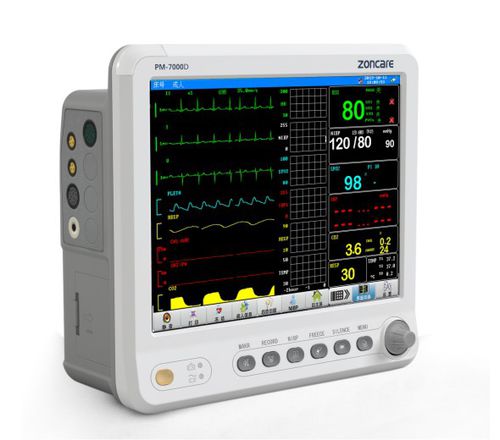 Portable multi-parameter monitor - PM-7000D - Zoncare Electronics - ECG ...