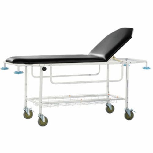 Patient transfer stretcher trolley - HI-LIFE Technology (HEBEI ) Co., Ltd. - manual / 2-section / with side rails