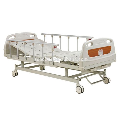 Hospital bed - ALK06-A232Z - Zhongshan Aolike Medical Equipment Technology - manual / height-adjustable / on casters