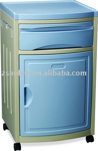 Bedside cabinet on casters - ALK06-AG03 - Zhongshan Aolike Medical Equipment Technology - with drawers