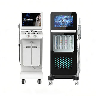 Microdermabrasion unit - Hifu-5D + Microcrystalline  - Beijing Winkonlaser Technology - HIFU skin rejuvenation unit / trolley-mounted