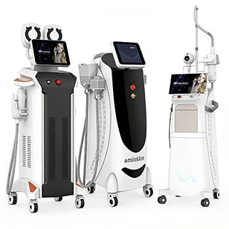 Vacuum suction body contouring unit - Renasculpt FE60 EMS + Mixslim HS1000C + LiyaShape LS15 - Beijing Winkonlaser Technology - cryolipolysis unit / muscle electrical stimulation body contouring unit / trolley-mounted