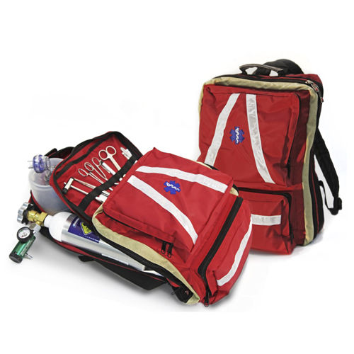 Emergency backpack - FABP - Paramed International - oxygen / fabric / waterproof