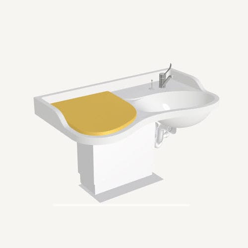 Handicapped changing station - Mobilmat - Loxos - with integrated hand basin / with bath