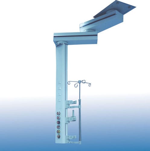 Ceiling-mounted medical pendant - FMP135D - Johnson Medical - intensive care / single-arm / articulated