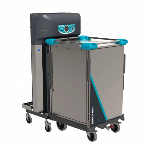 Medical trolley - DOUBLEFLOW ERGOSERV - Socamel Technologies - dish / docking / meal delivery