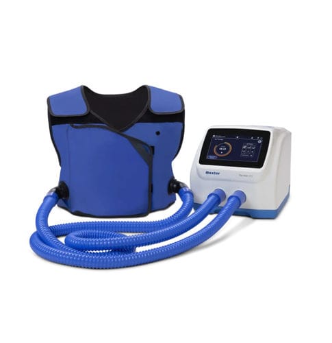 Chest compression bronchial drainage system - The Vest APX - Baxter - for homecare / wearable