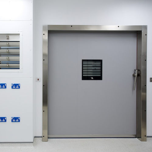 Protection door - Dortek - hospital / sliding / lead-lined