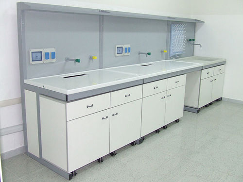 Laboratory worktop - Asepsi Labsteel® - SHD Italia - with drawer / with sink / polyurethane