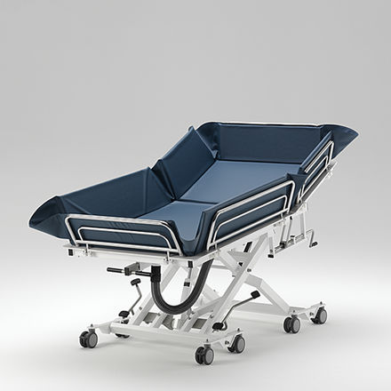 Height-adjustable shower trolley - UDW 4500 XXL VRW - RCN Medizin - bariatric