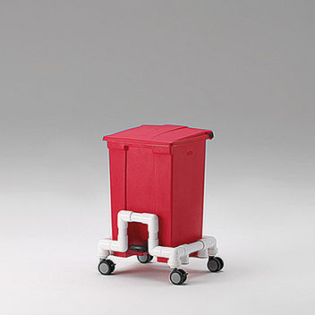 Plastic waste bin - MSR 168 - RCN Medizin - foot-operated / on casters