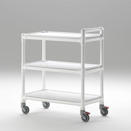Medical cart - MPC 353 - RCN Medizin - for general purposes / multi-function / 3-shelf