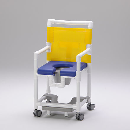 Shower chair with armrests - SCC 250 PP FT - RCN Medizin - with cutout seat / with bucket