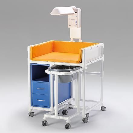Changing station with bath - WK 07 WL - RCN Medizin - biocleanable / with storage boxes / for hospitals
