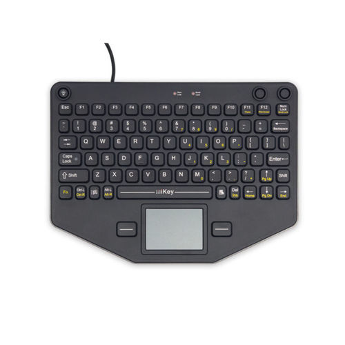 Medical keyboard with touchpad sl 80 tp ikey silicone silicone