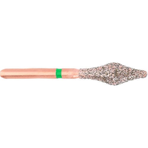 Dental crown burr - KP6370.314.035 - Komet Dental - gold / diamond-coated / cutting