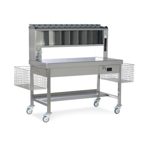 Medical instrument packing table MKA 4010 MIXTA stainless steel
