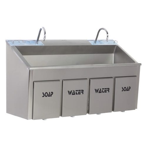 Sterilization sink - MEY 1021 - MIXTA - 2-station / stainless steel