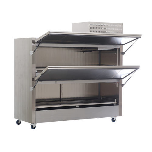 Mortuary stretcher refrigerated mortuary cabinet - MPC 2011 - MIXTA - 2-body / side-loading / with door