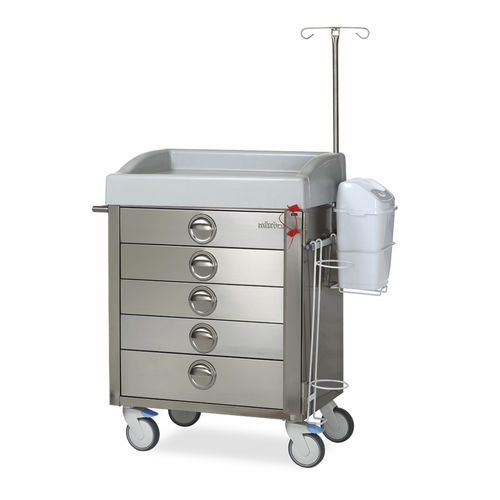 Sterilization cart - MAPA 6445 - MIXTA - intensive care / dressing / stainless steel
